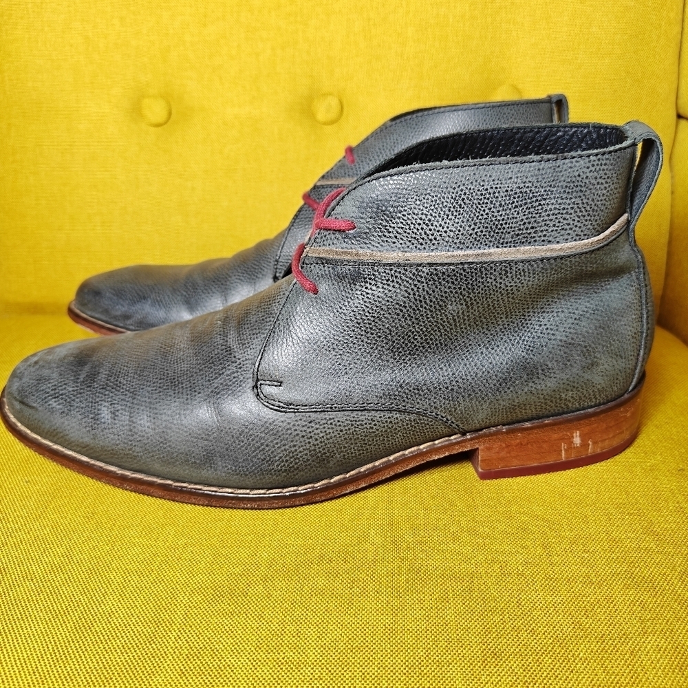 Cole Haan Colton Gray Leather Chukka Desert Retro Casual Boots Men's Shoe Sz 11M